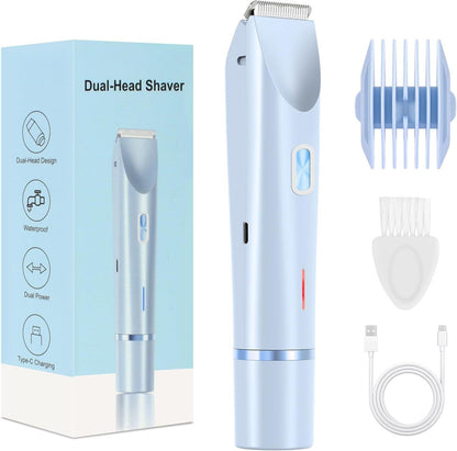 Electric women's hair removal device, rechargeable, wet and dry dual-use, face and body shaver