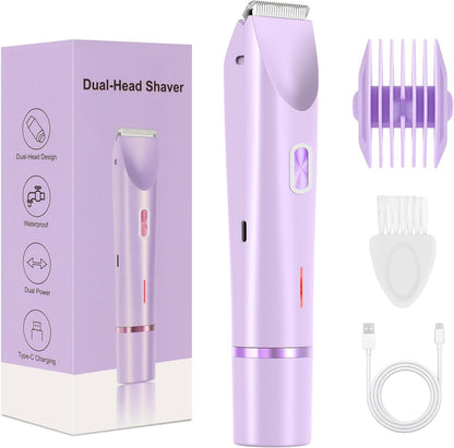 Electric women's hair removal device, rechargeable, wet and dry dual-use, face and body shaver
